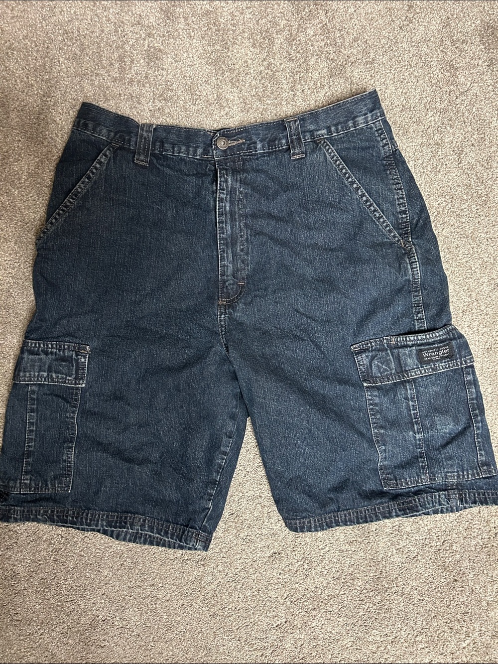 Vintage Wrangler Baggy Jean Cargo Shorts Y2K